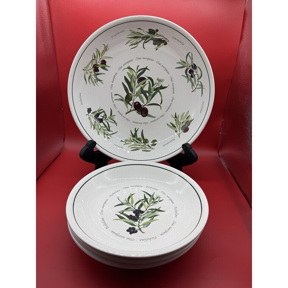 Williams Sonoma Olives 13" Pasta Serving Bowl & Set of 3 Bowls Olea Europaea